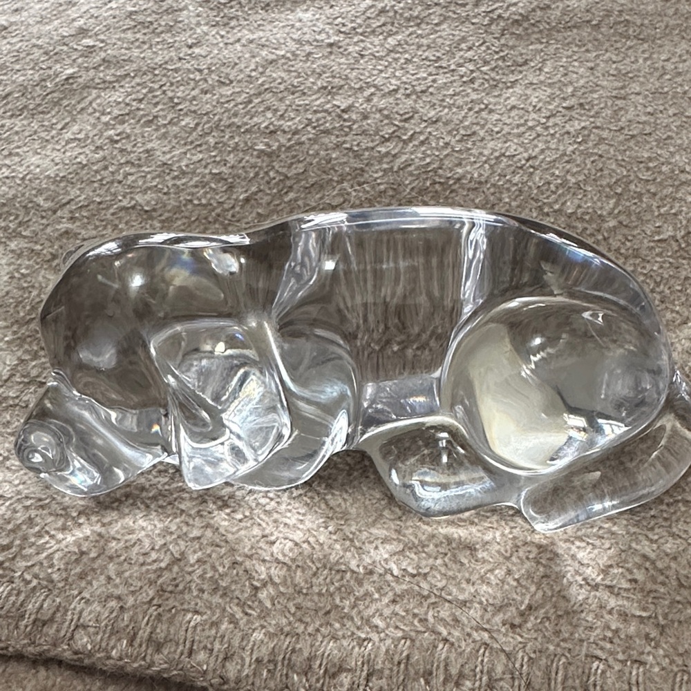 Vintage Princess House Crystal Dog Figurine